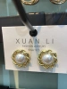 网络直播爆款耳环43XUAN LI珍珠耳钉925银镀金设计优雅时尚尽显女性魅力 details Picture
